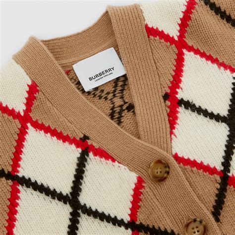 burberry cashmere argyle sweater|Burberry cardigans.